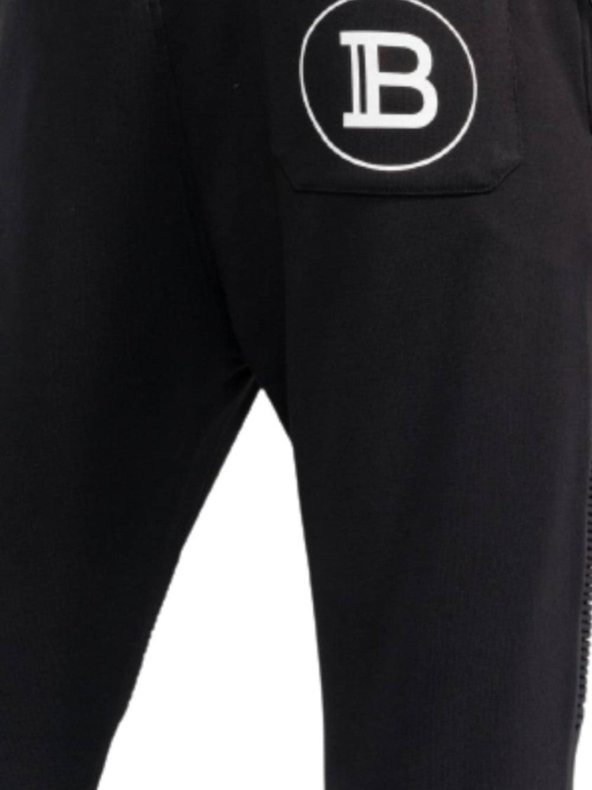 Balmain Ribbed Printed Sweatpants