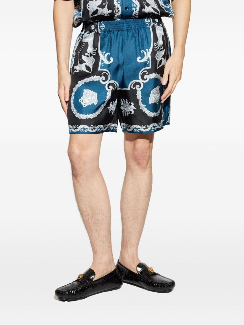 Versace Silk And Nylon Lightweight Summer Shorts