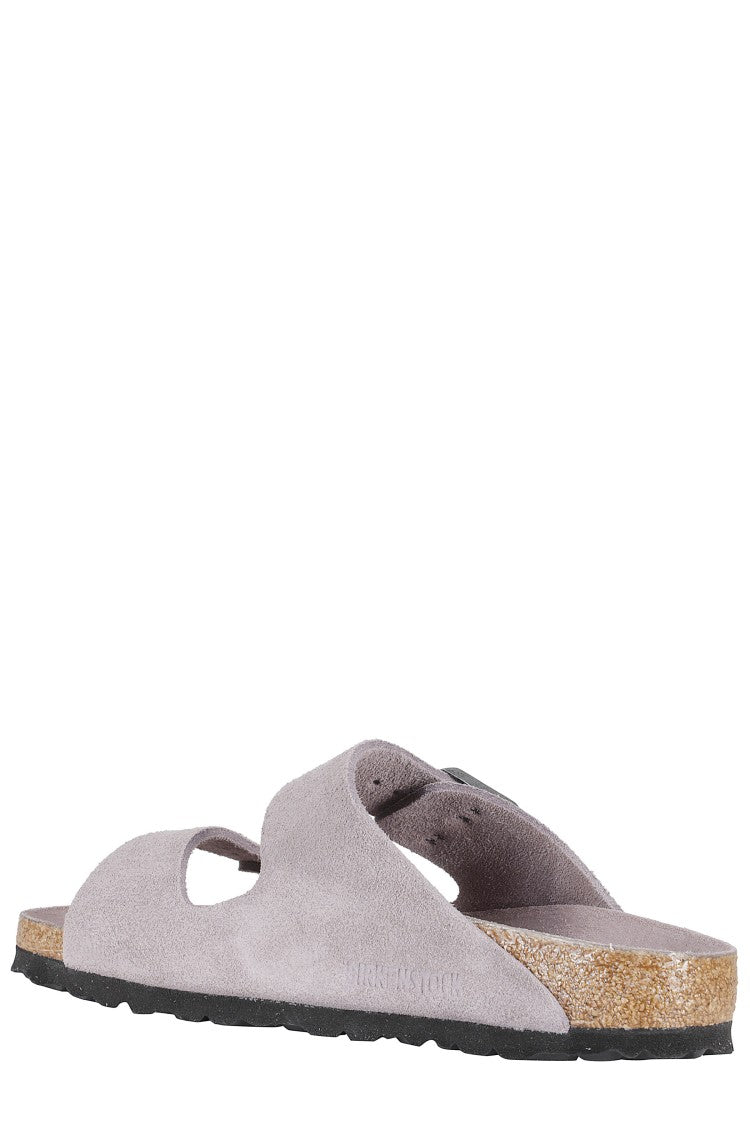 Birkenstock Purple Arizona Sfb Adjustable-Buckle Suede Sandals