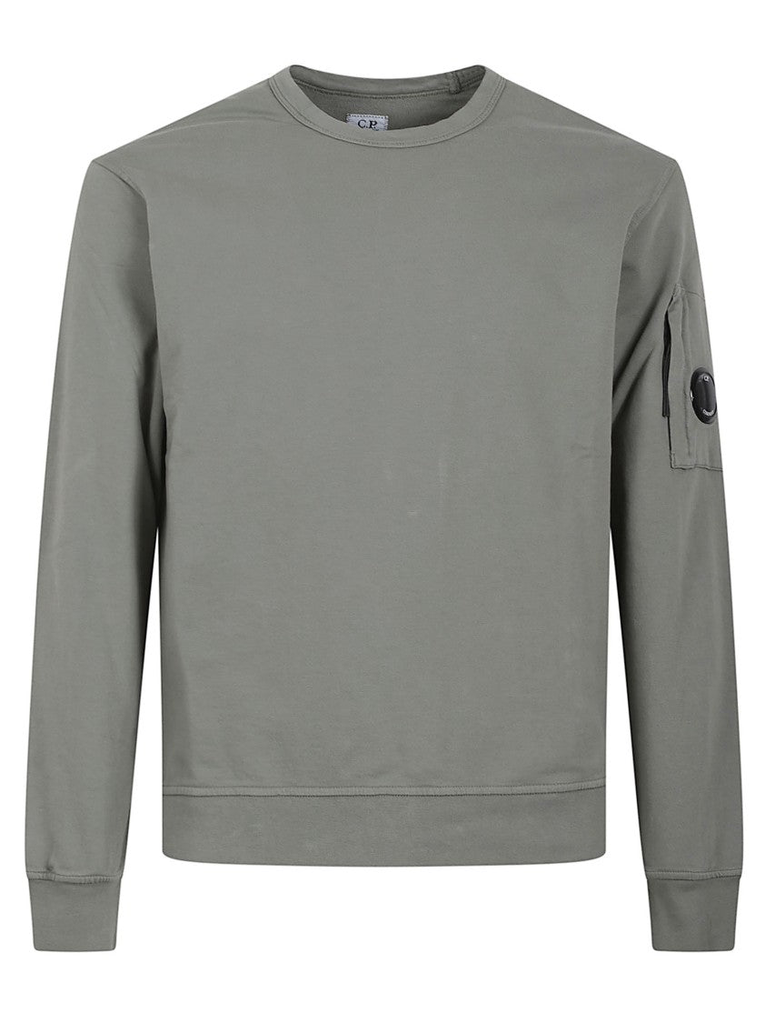 C.P. Company Minimalist Grey Sweater With Zippered Pocket