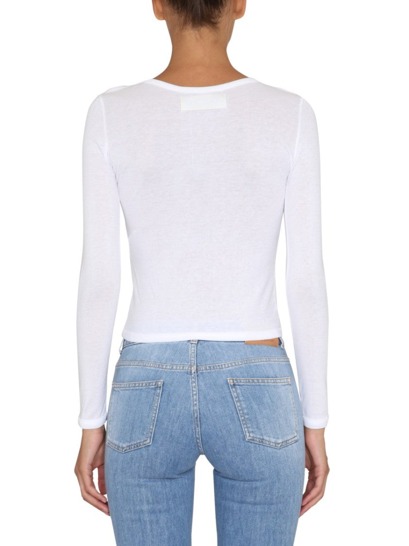 Stella Mccartney Fitted Long-Sleeve Top With Shoulder Cut-Outs