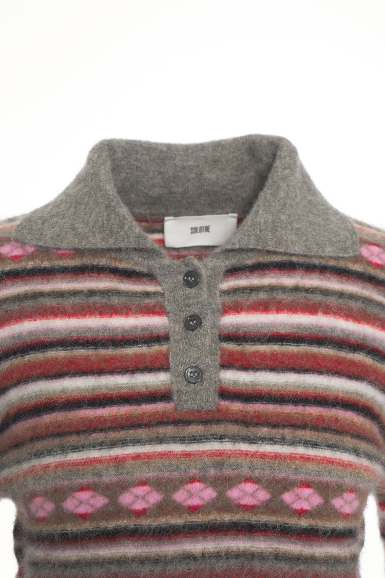 Solotre Polo Collar Sweater