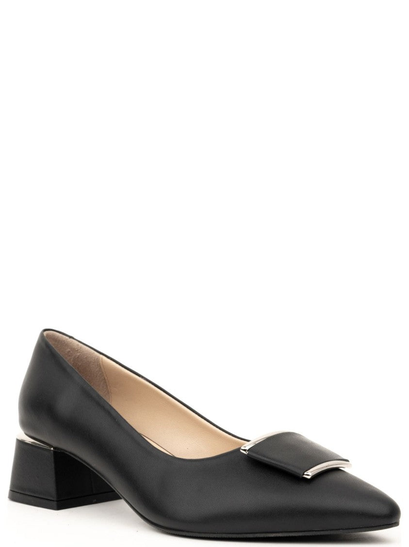 Sergio Moretti Classic Mid Heel Pumps With Pointed Toe