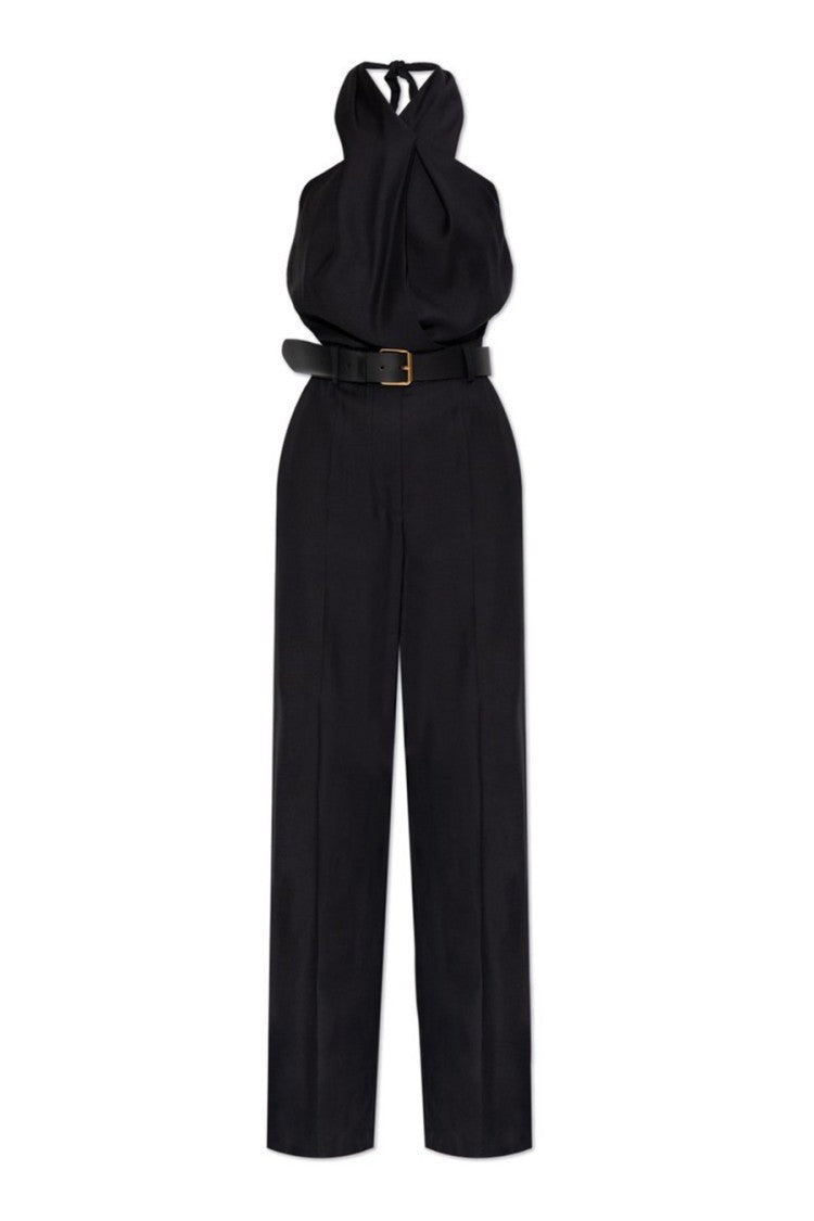 Moschino Halter Neck Jumpsuit With Fitted Bodice