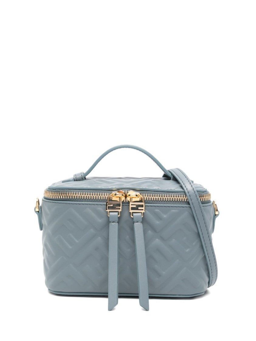 Fendi Quilted Mini-Bag With Gold-Tone Zipper