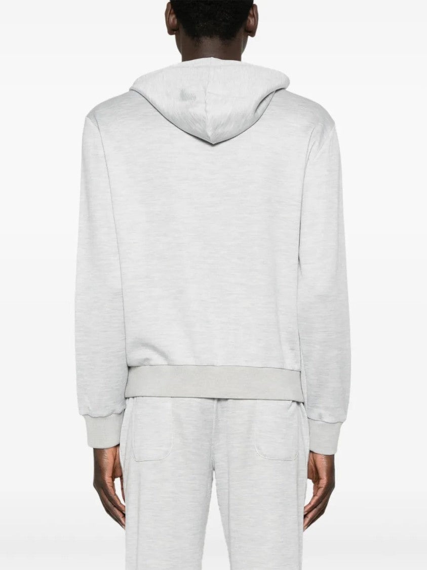 Eleventy Mélange-Effect Hoodie