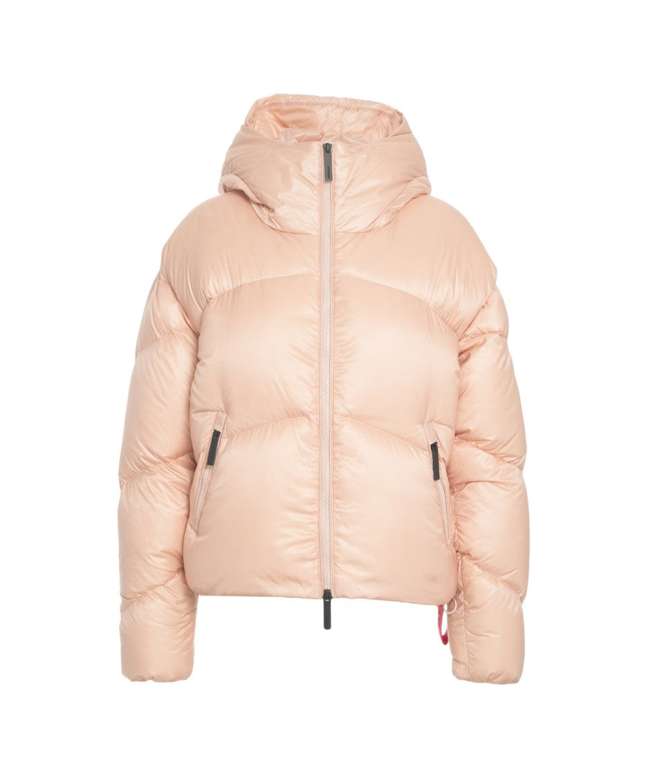 After Label Cropped Quilted Puffer Jacket