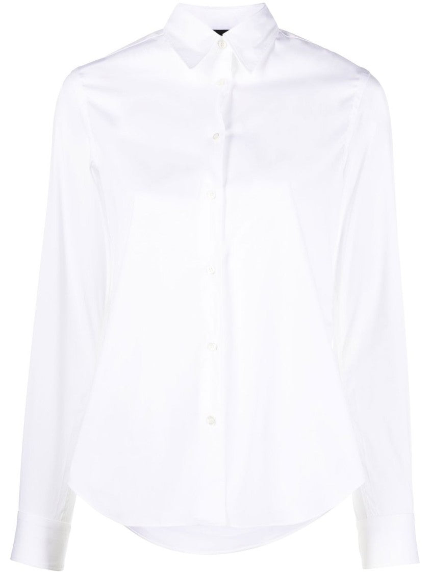Aspesi Tailored White Button-Up Shirt