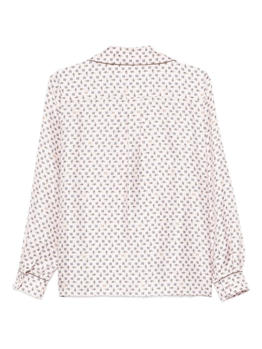 Max Mara Silk Shirt With Delicate Motif
