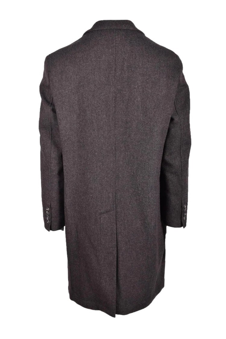 Giampaolo Virgin Wool Coat - Brown