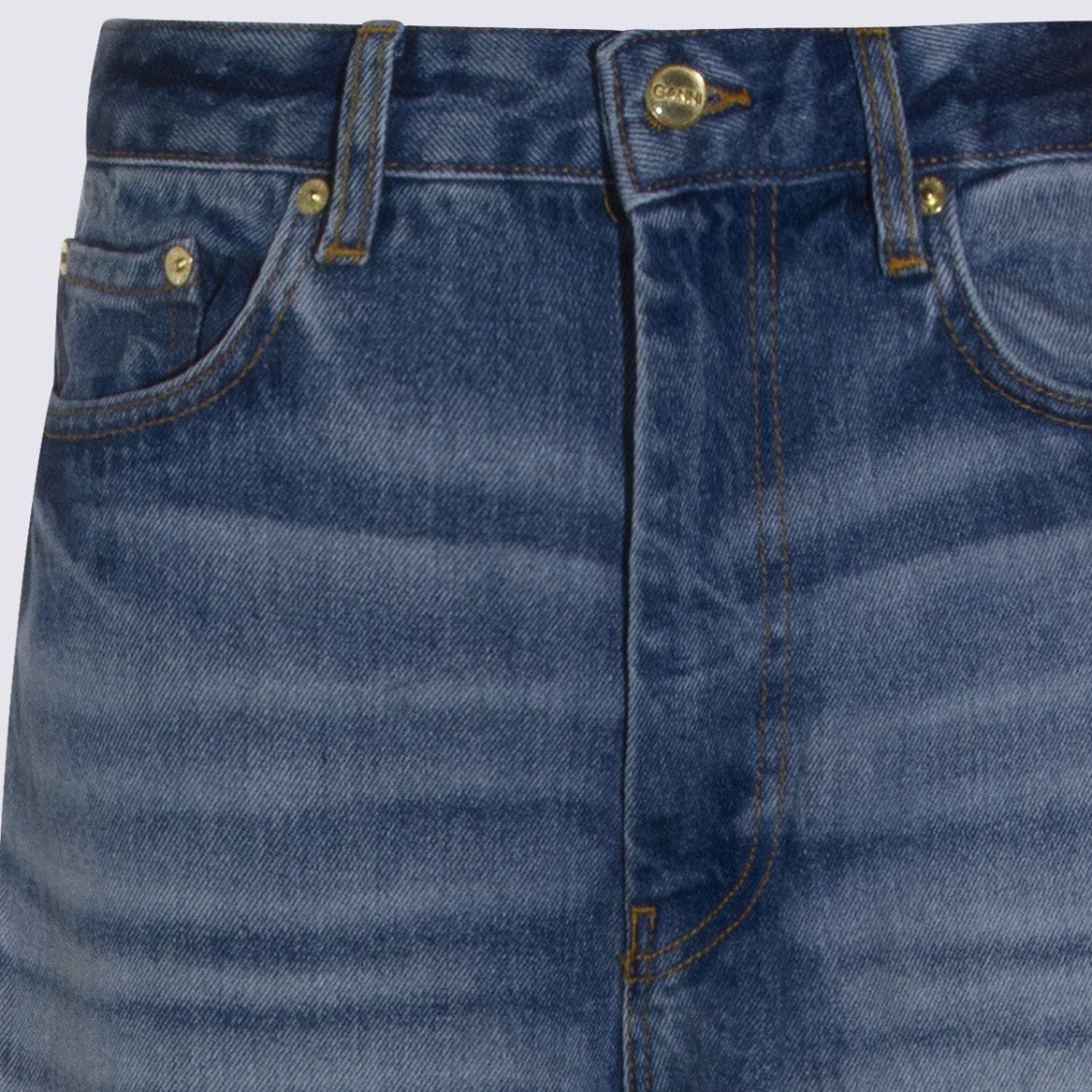 Ganni High-Waisted Wide-Leg Jeans
