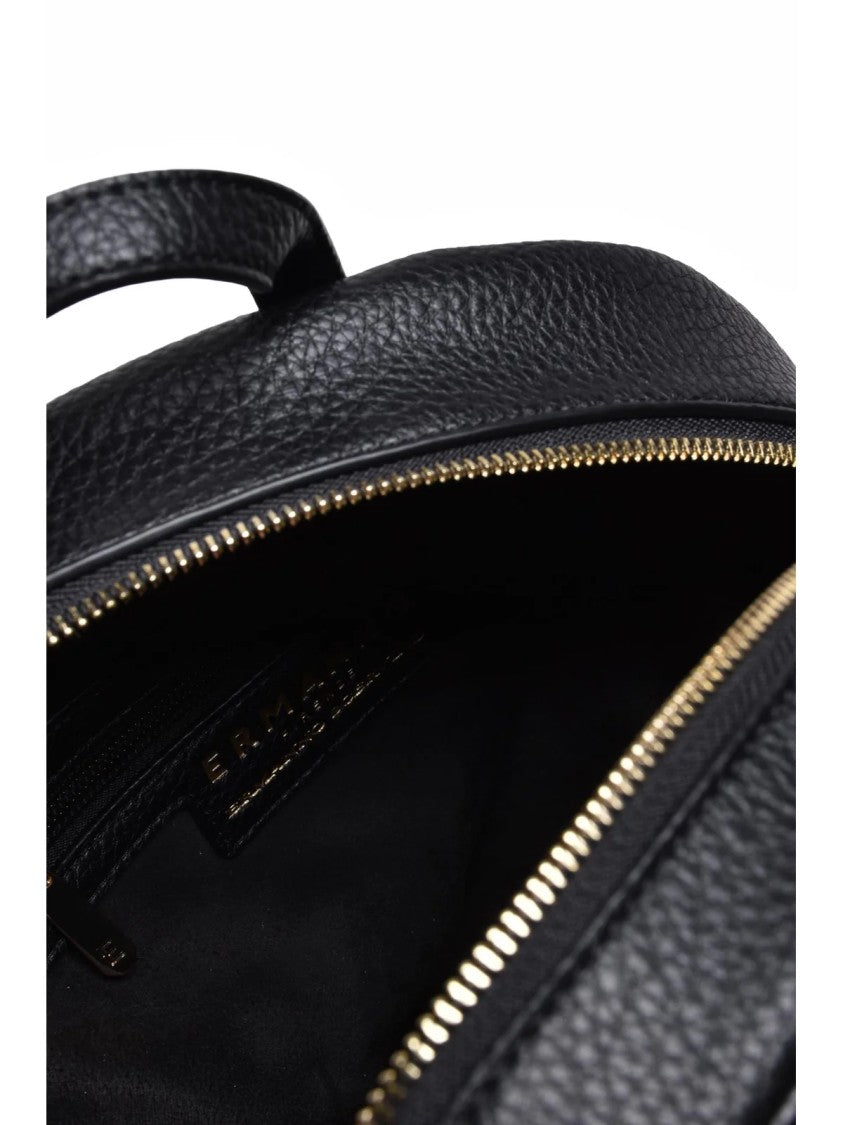 Ermanno Firenze Textured Synthetic Backpack With Gold-Tone Hardware