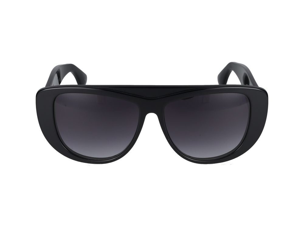 Azzedine Alaïa Black Floral Cut-Out Oversized Sunglasses