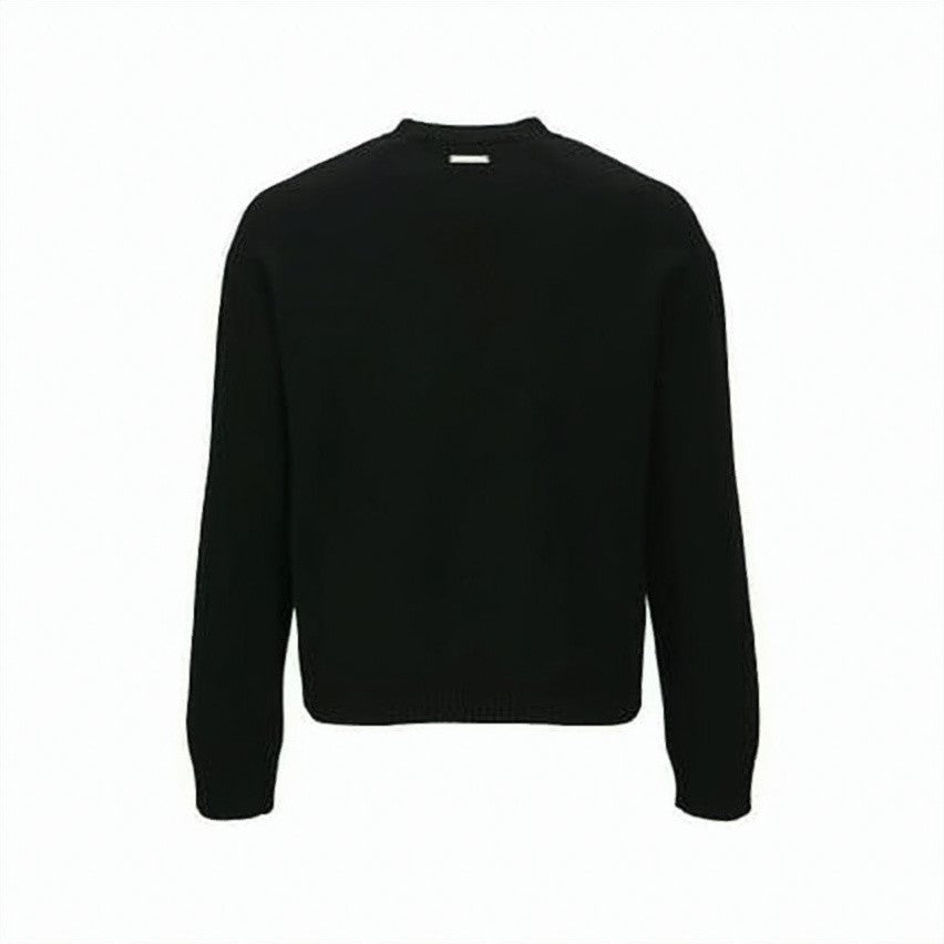 Andersson Bell Black Knit Sweater With Bold Script Logo