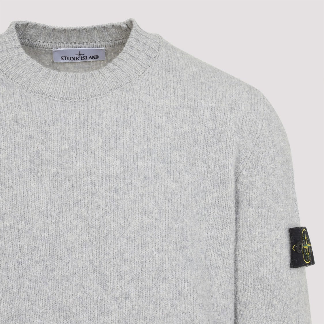 Stone Island Dark Grey Wool Sweater