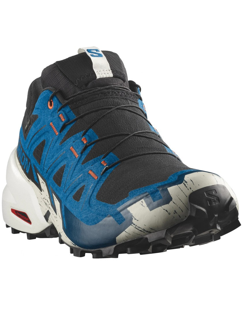 Salomon Trail Running Sneakers With Rugged Design And Vibrant Overlays