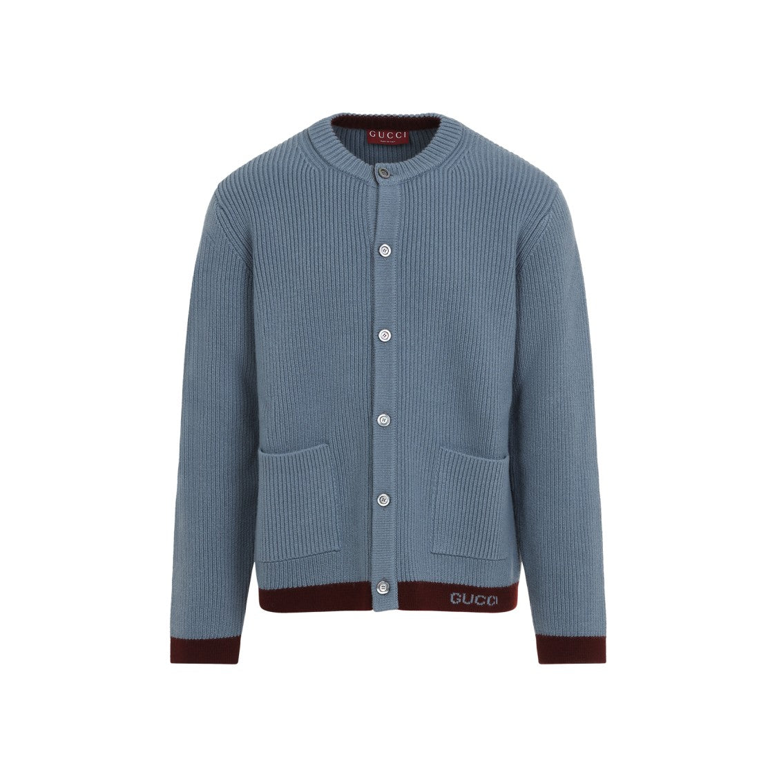 Gucci Ribbed Button-Down Sweater