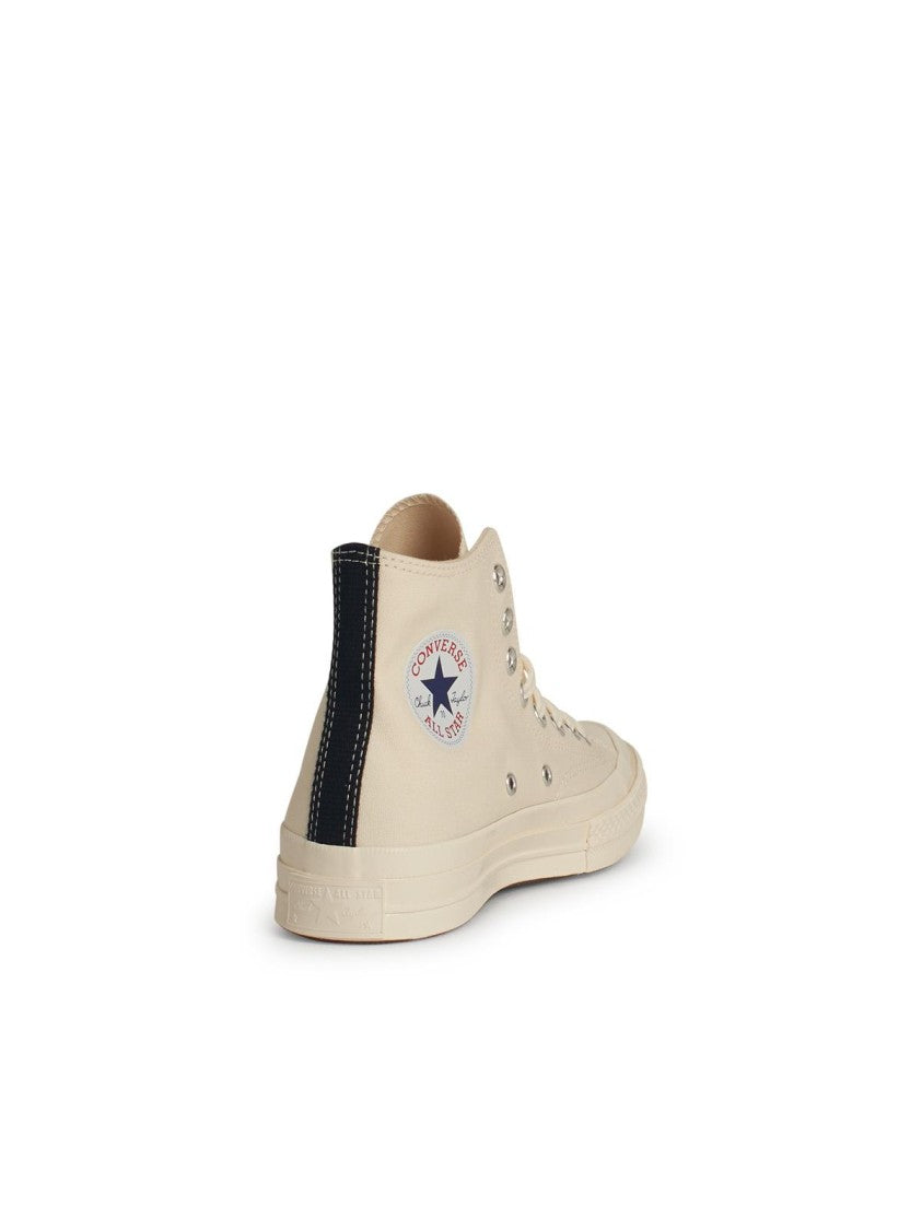 Comme Des Garçons X Converse Beige Tela Sneakers