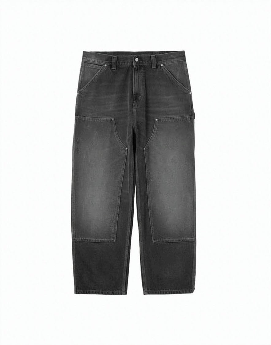 Carhartt Wip Relaxed Fit Black Denim Pants