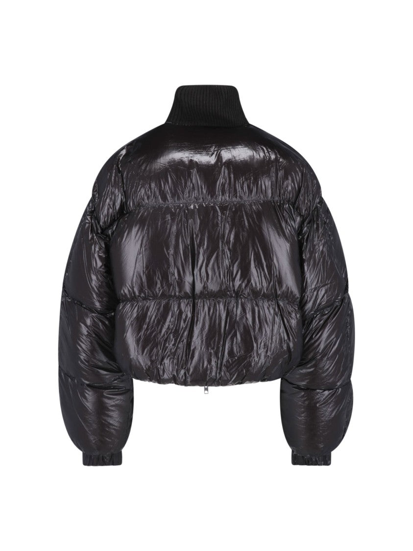 Diesel Black W-Warrior High Collar Down Jacket