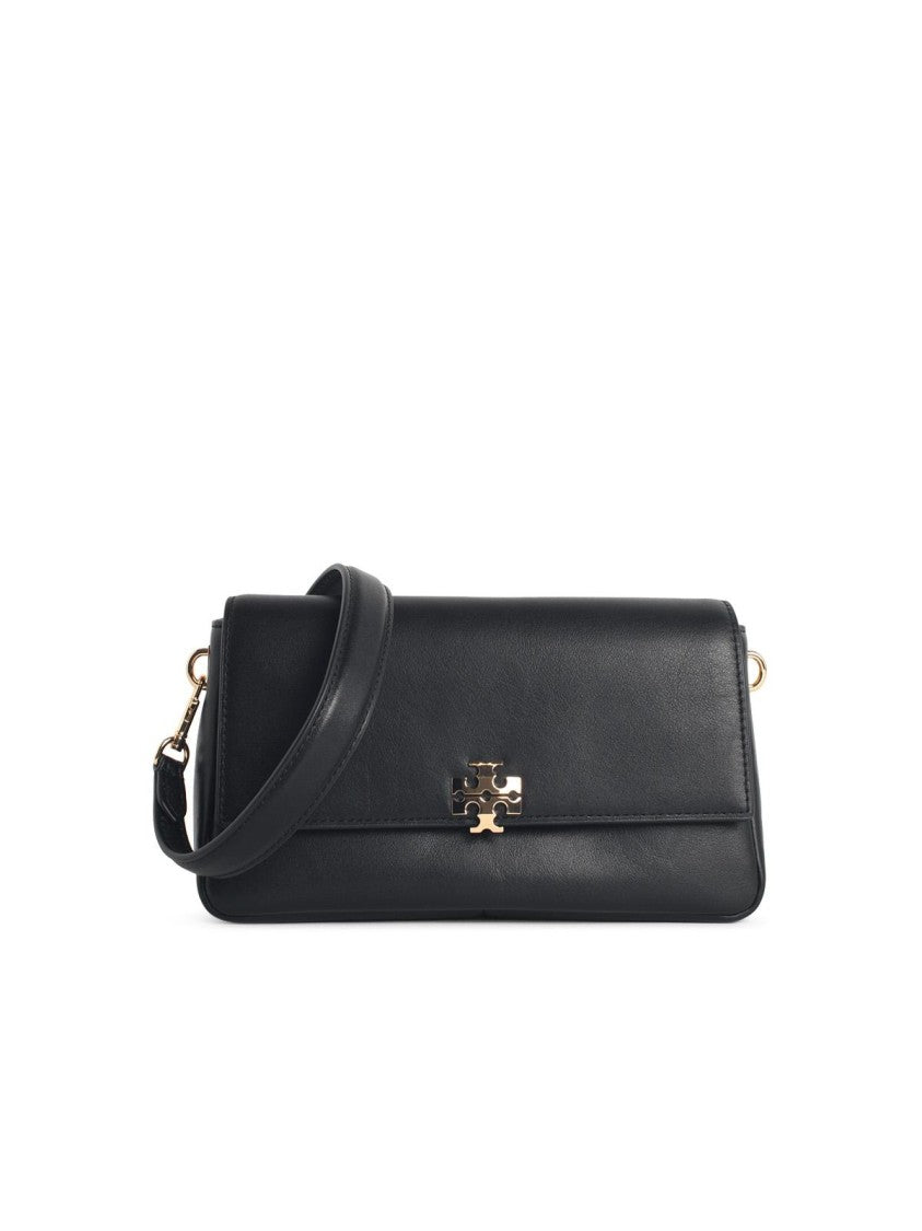 Tory Burch Small 'Charlie' Black Suede Shoulder Bag