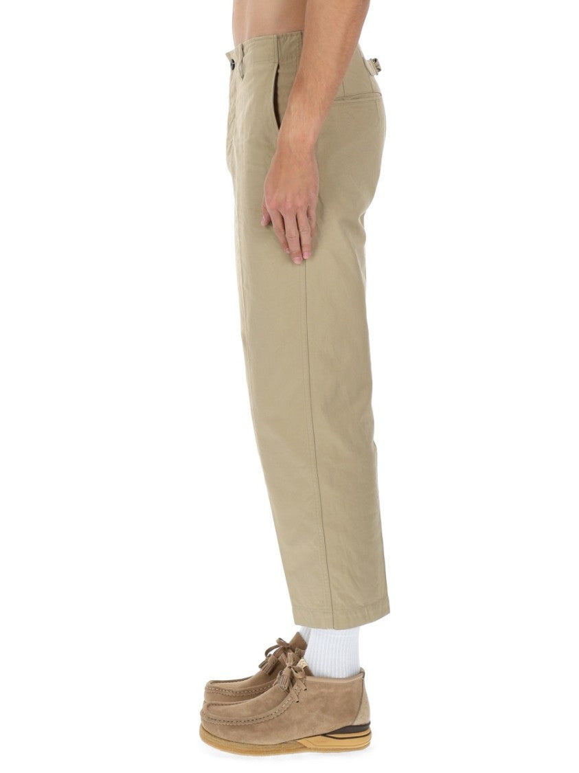Visvim Beige Cotton Cropped Chinos