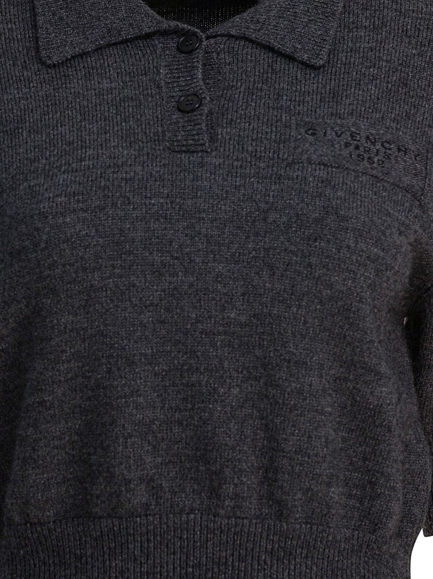 Givenchy "Paris 1952" Wool Polo Shirt