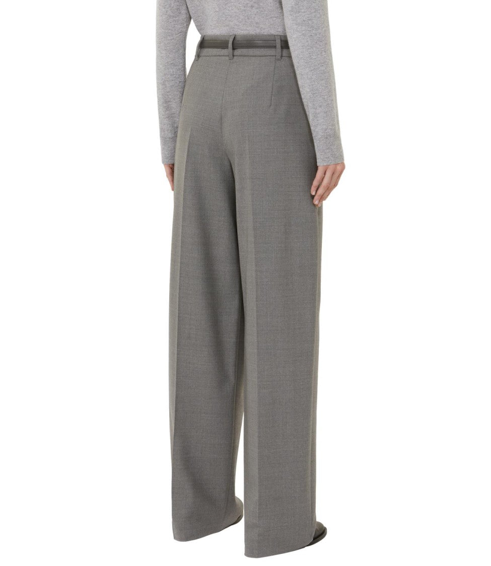 Max Mara Tailored Straight-Leg Trousers With Elastic Waistband