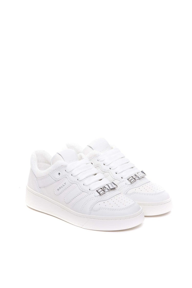 Bally White Nappa Leather Low-Top Sneakers
