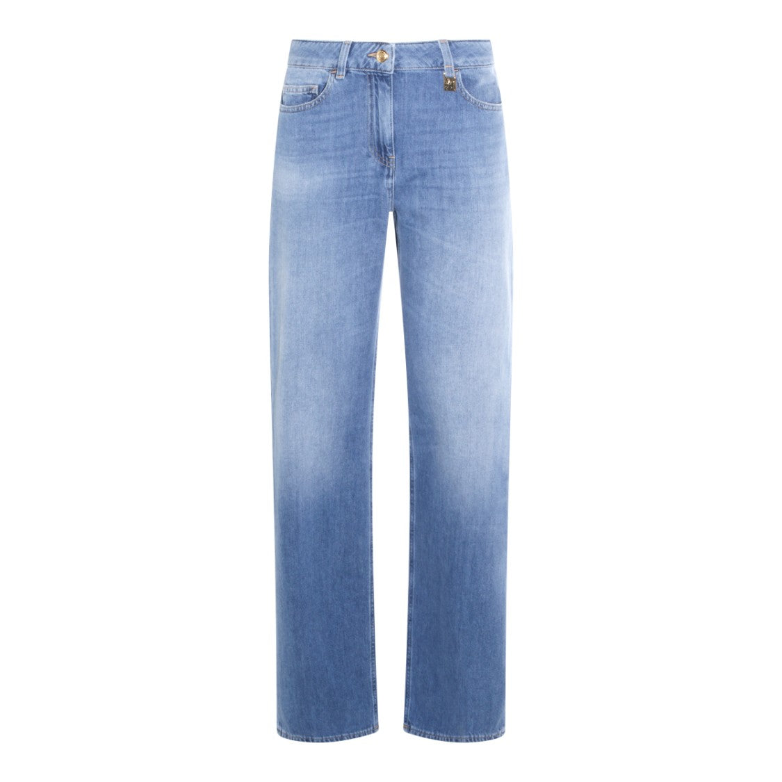 Elisabetta Franchi Straight-Cut Denim Jeans