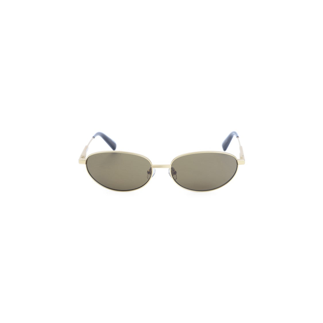 Jacquemus Oval Lens Sunglasses With Metallic Stainless Steel Frame