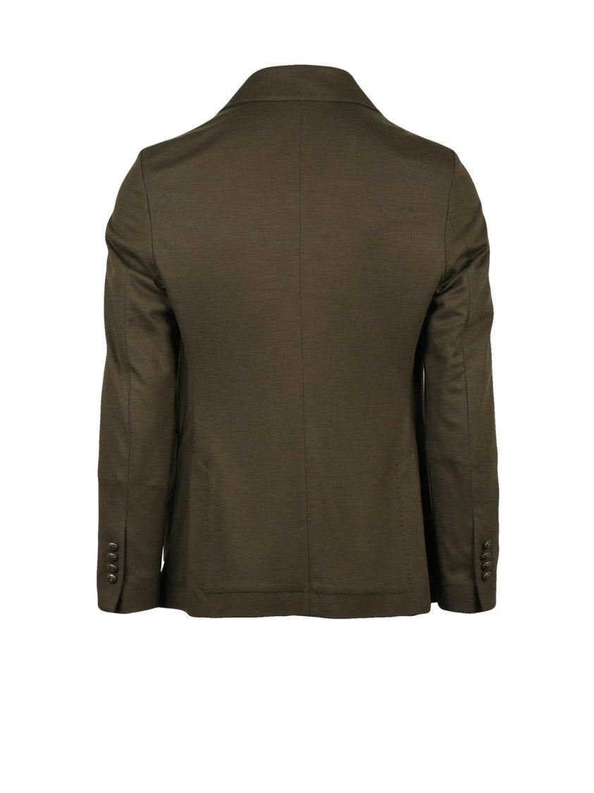 Circolo 1901 Double-Breasted Blazer In Forest Green With Wide Lapels
