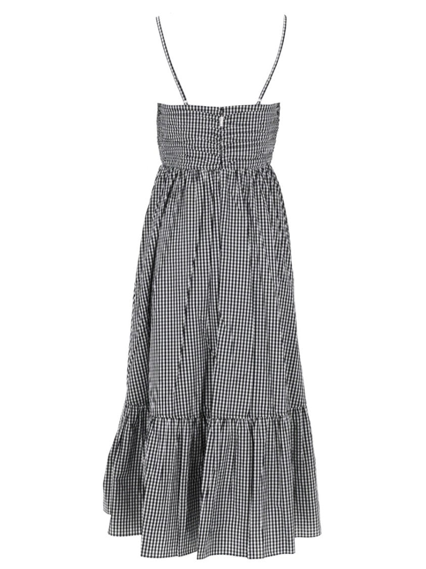 Michael Michael Kors Sweetheart Neck Small Checkered Dress