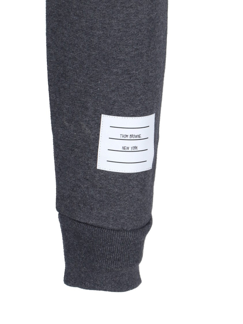 Thom Browne "Loopback 4-Bar" Sweatpants – Dark Grey