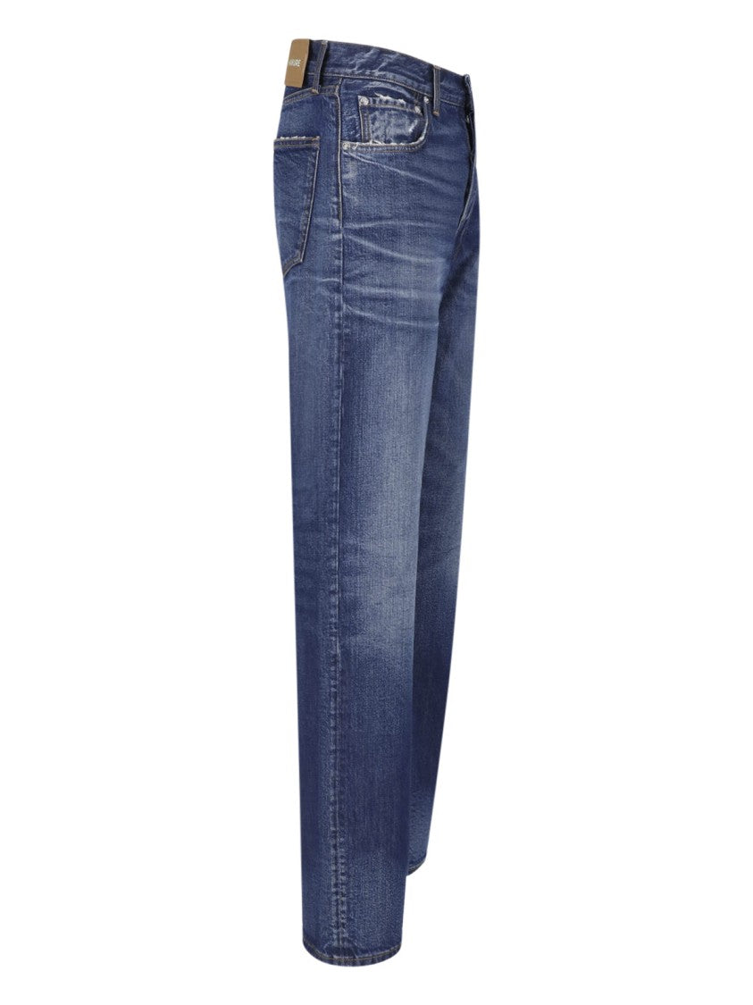 Haikure Straight-Leg Five-Pocket Denim Jeans
