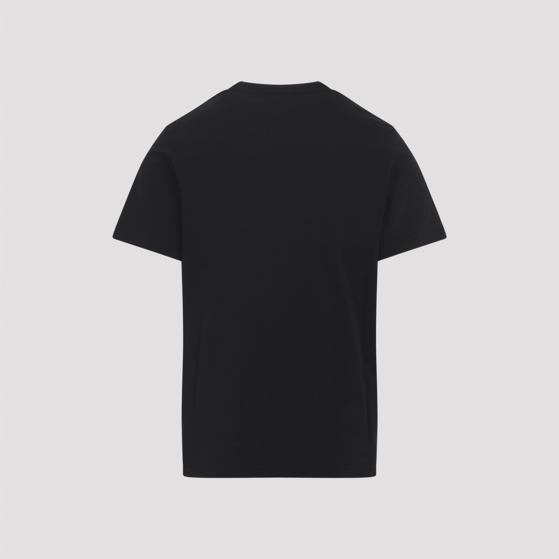 Moncler Classic Black Cotton Jersey T-Shirt With Logo Accents