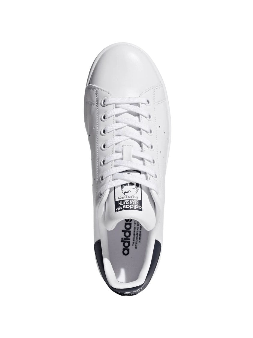 Adidas White Stan Smith Leather Low-Top Sneakers