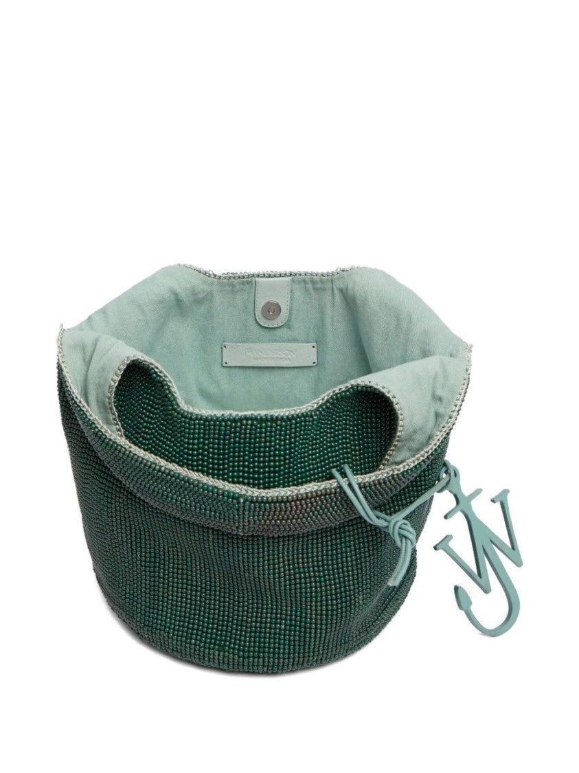 J. W. Anderson Textured Green Handbag With Cut-Out Handle