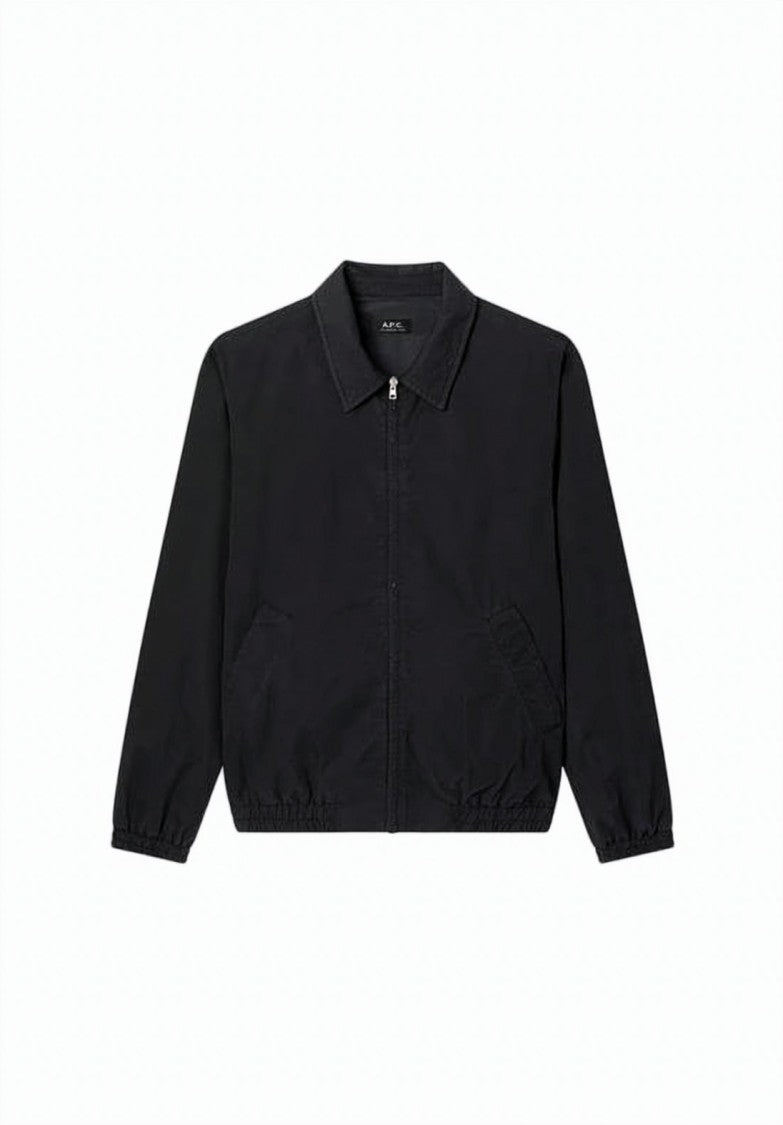 A.P.C. Black Jacket With Front Zipper