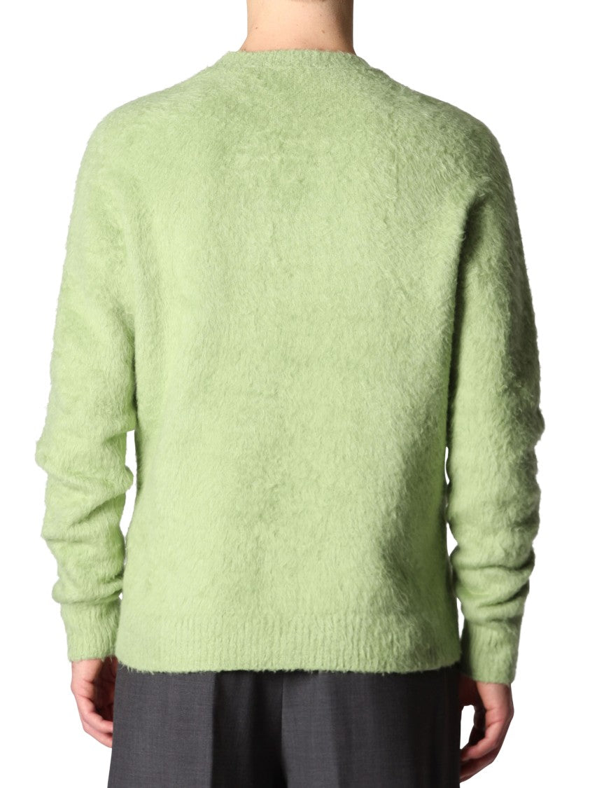 Roberto Collina Relaxed-Fit Crew Neck Cotton-Blend Sweater