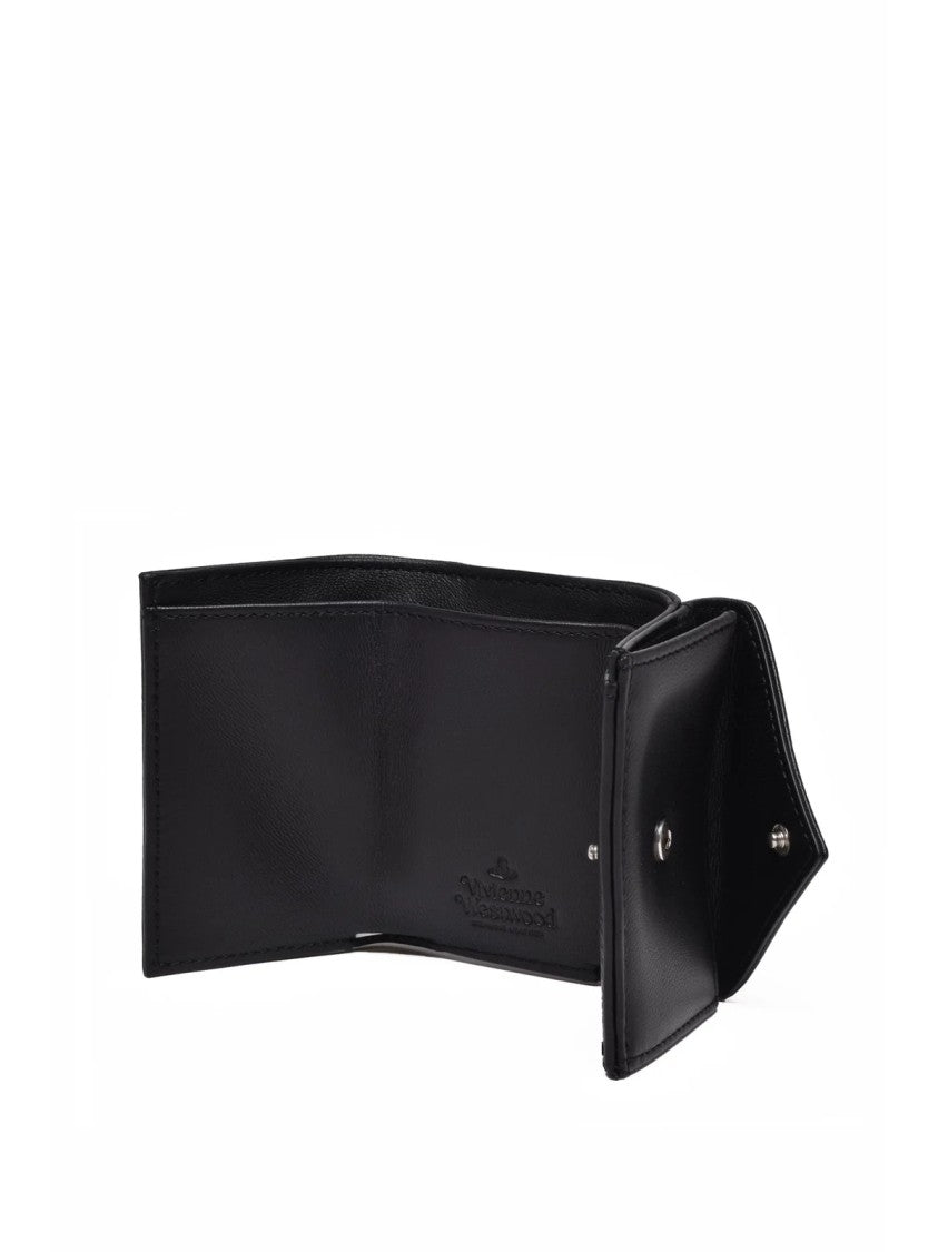 Vivienne Westwood Black Leather Envelope Wallet