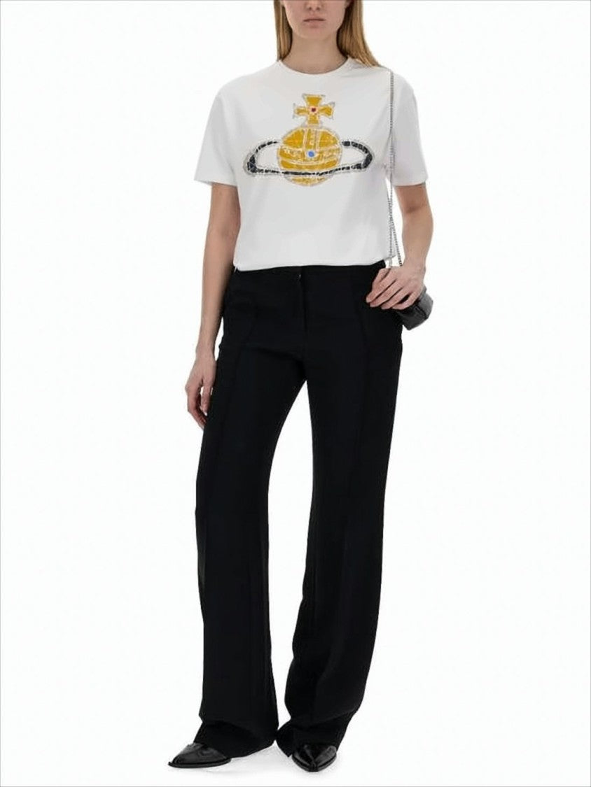 Vivienne Westwood Graphic Print Short-Sleeved T-Shirt With Orb Design
