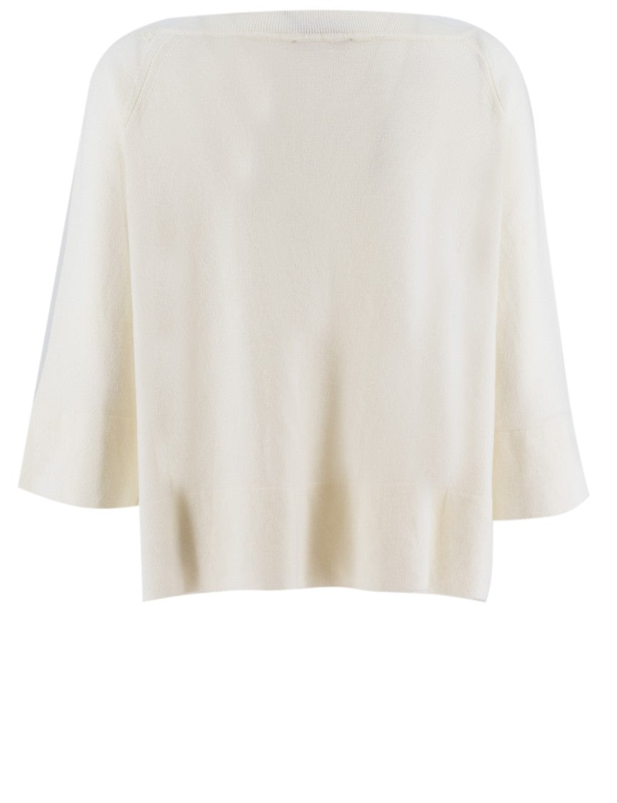 Ermanno Scervino Lace-Detail Jersey Jumper With Relaxed Fit