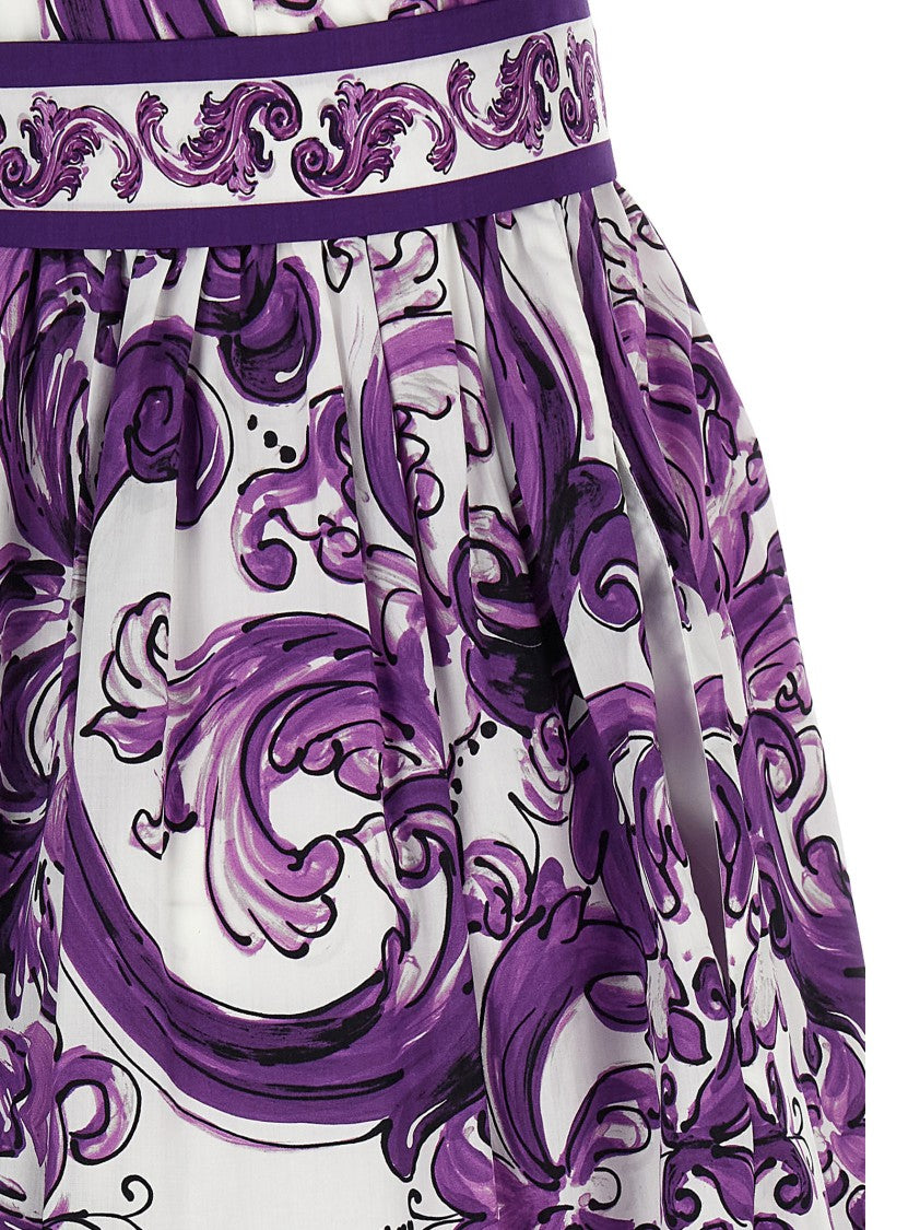 Dolce & Gabbana 'Maiolica' Print Chemisier Dress