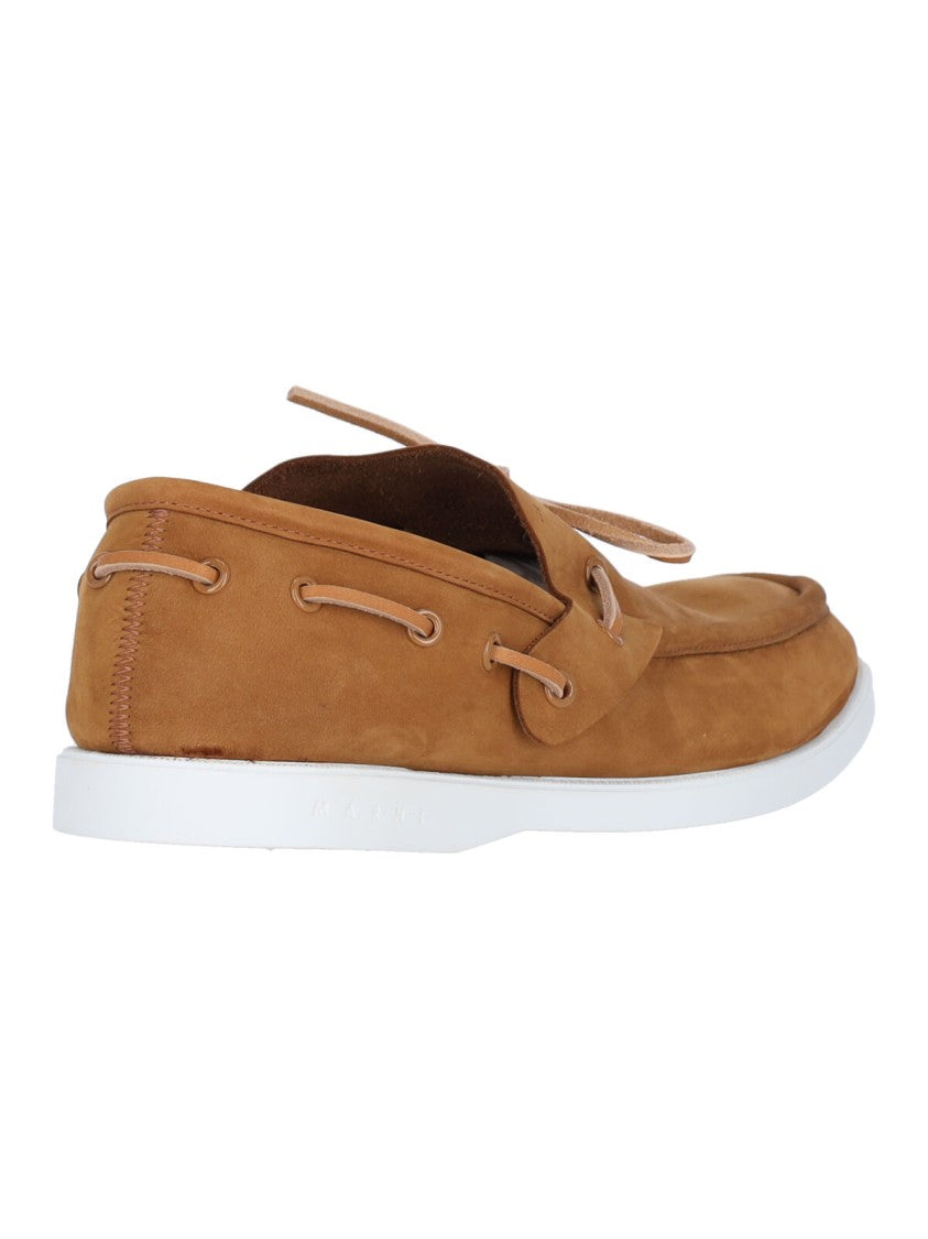 Marni Logo Moccasins – Brown