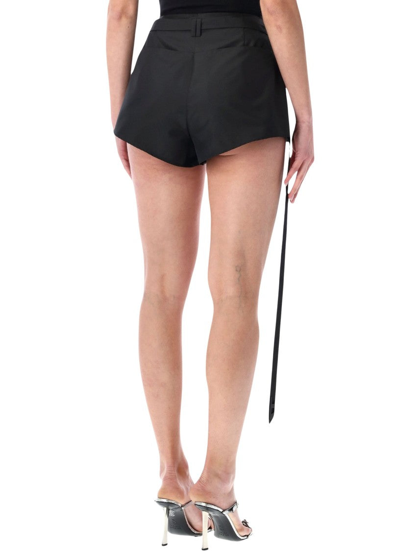 Diesel P Sarto Structured Taffeta Biker Shorts