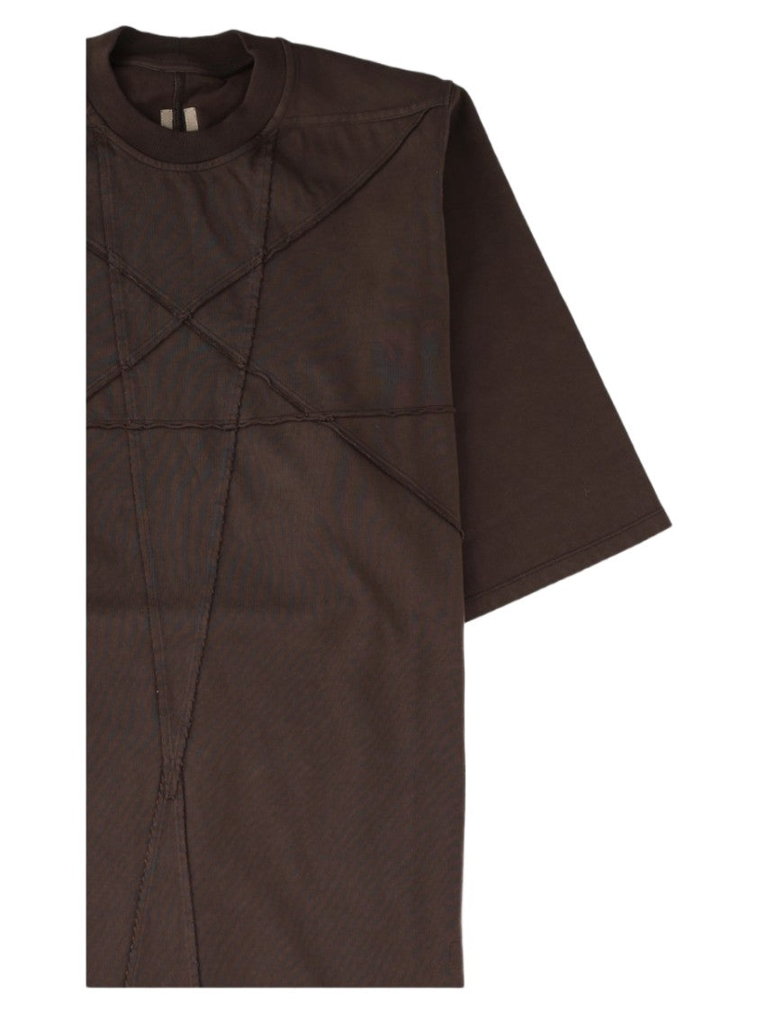 Drkshdw By Rick Owens Grey Asymmetrical Oversized T-Shirt