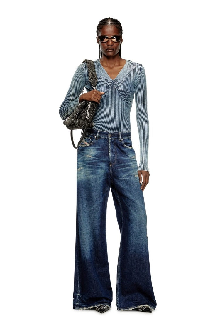 Diesel Blue Cotton Jeans