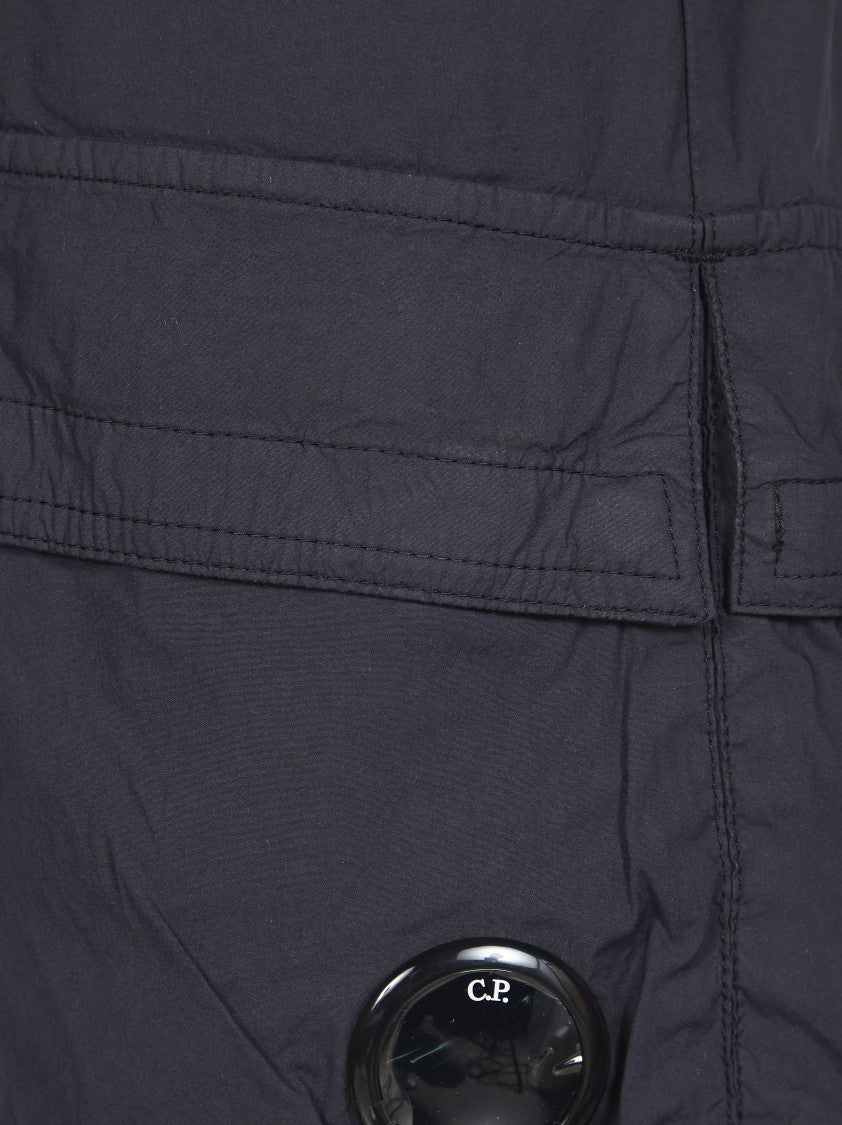 C.P. Company Black Bermuda Base Structured Shorts