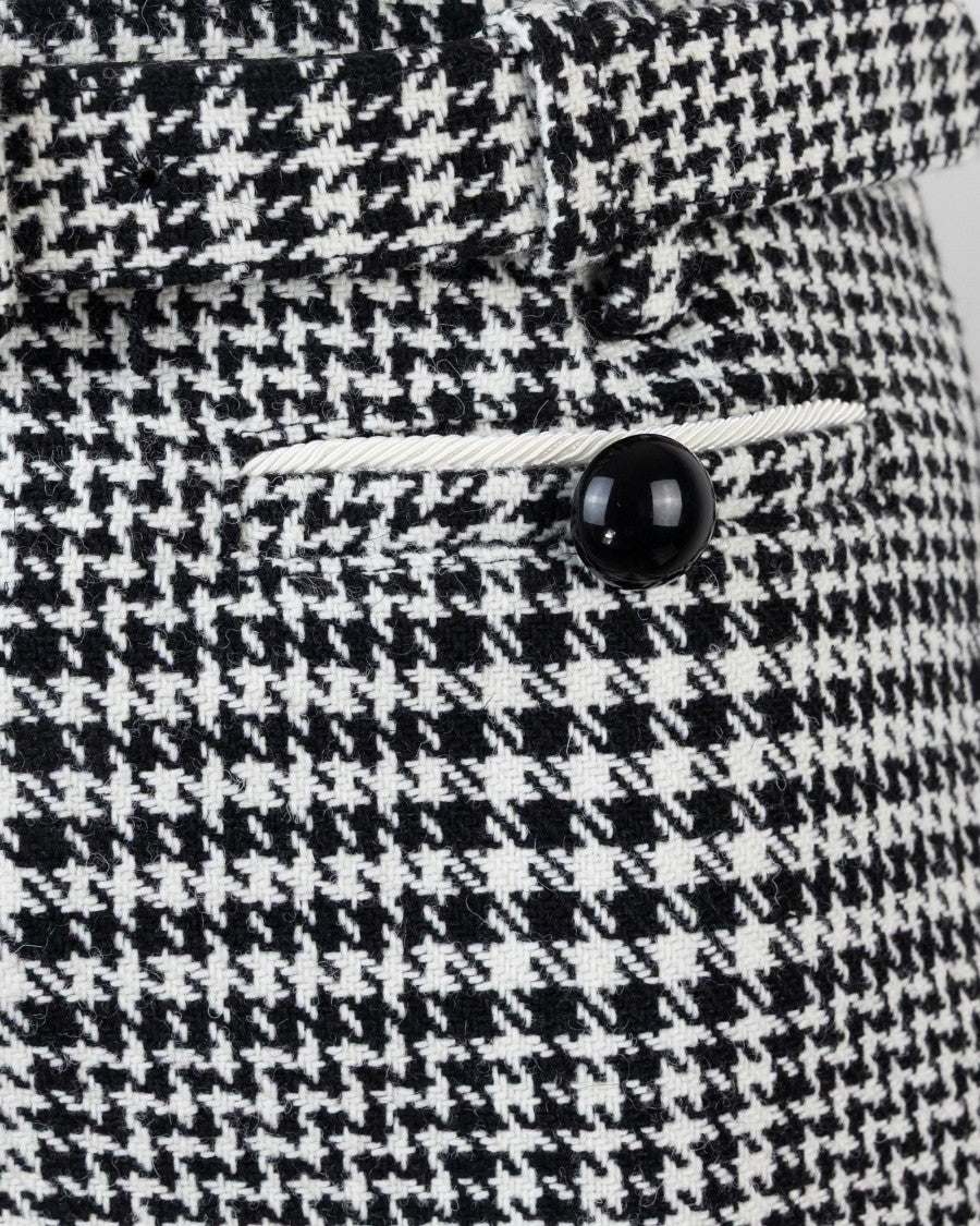 Self-Portrait Mini Houndstooth Skirt